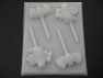 2451 Ghost and Bat Chocolate or Hard Candy Lollipop Mold